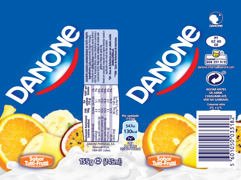 IOGURTE DANONE L&Iacute;QUIDO TUTTI FRUTTI 4X155G image number 1