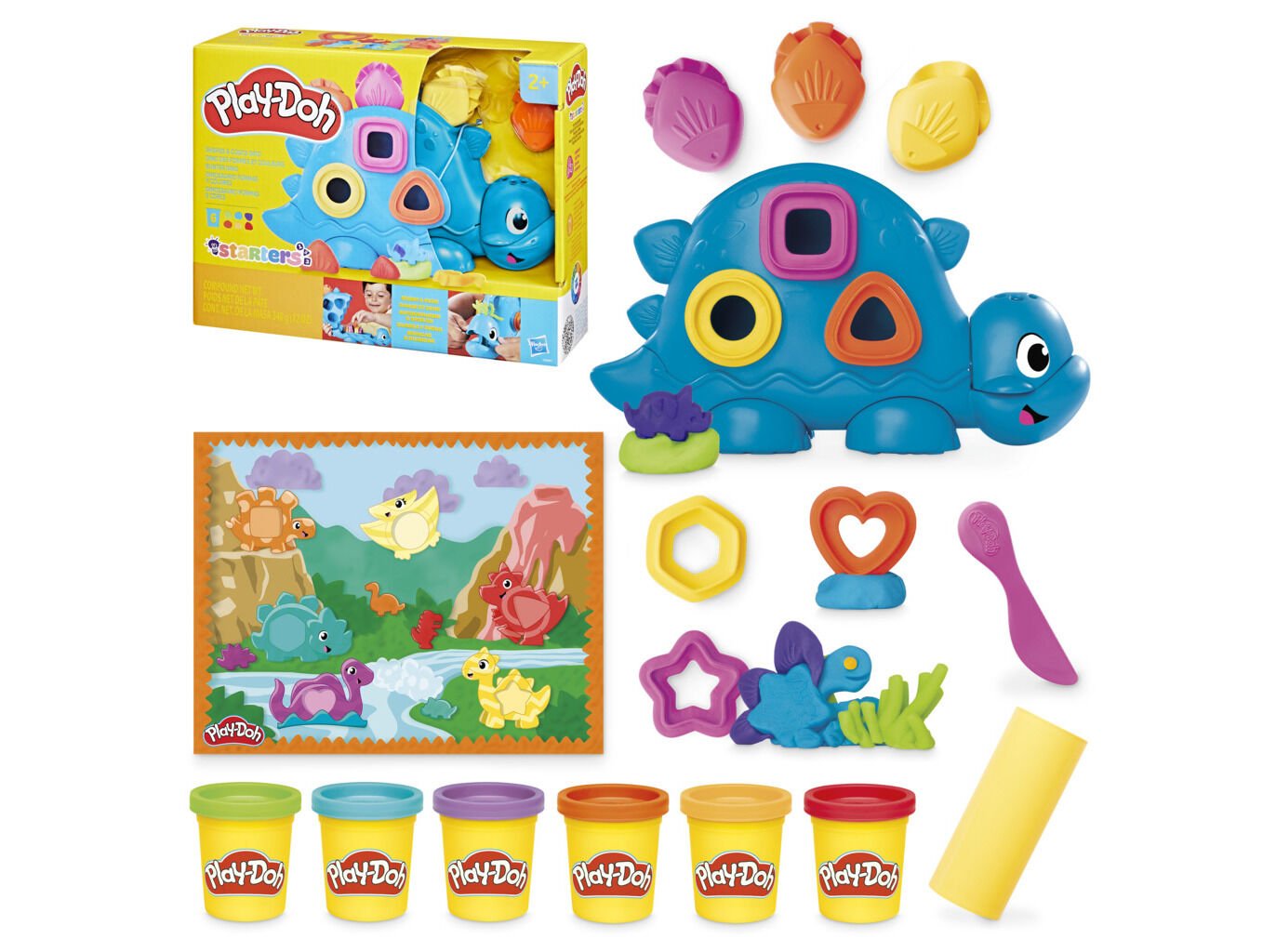 DINO FORMAS E CORES PLAY-DOH image number 1