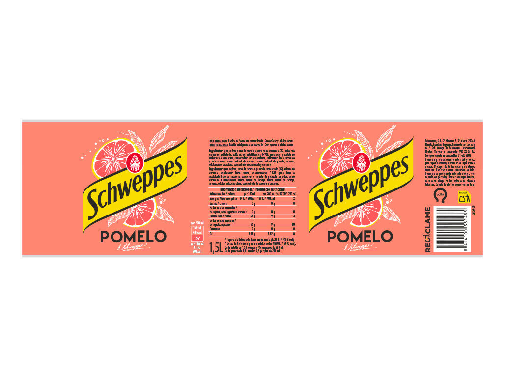 REFRIGERANTE COM G&Aacute;S SCHWEPPES TORANJA 1.5L (SDR) image number 1