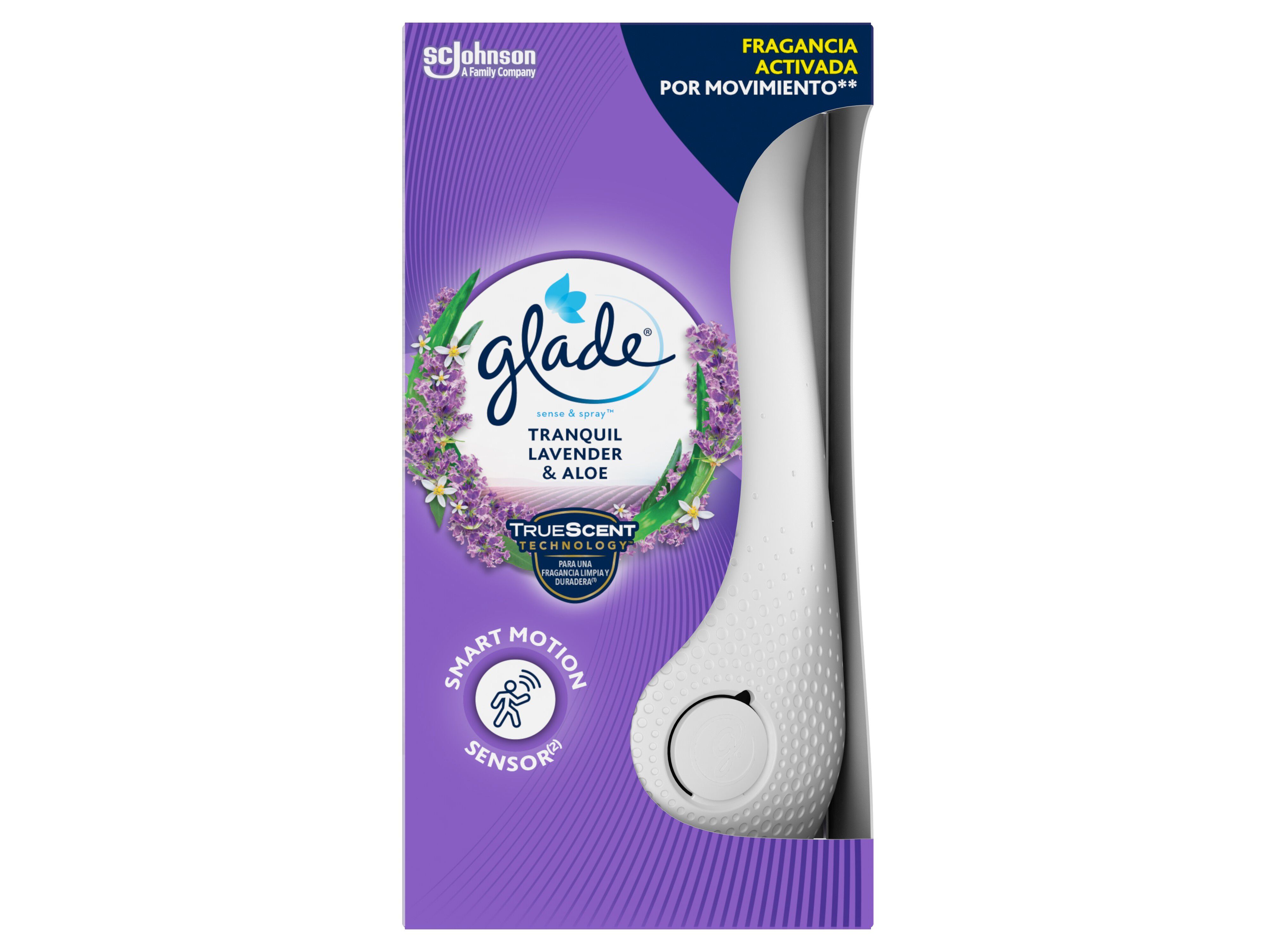 AMBIENTADOR APARELHO GLADE SENSE&SPRAY LAVANDA&ALOE 18ML
