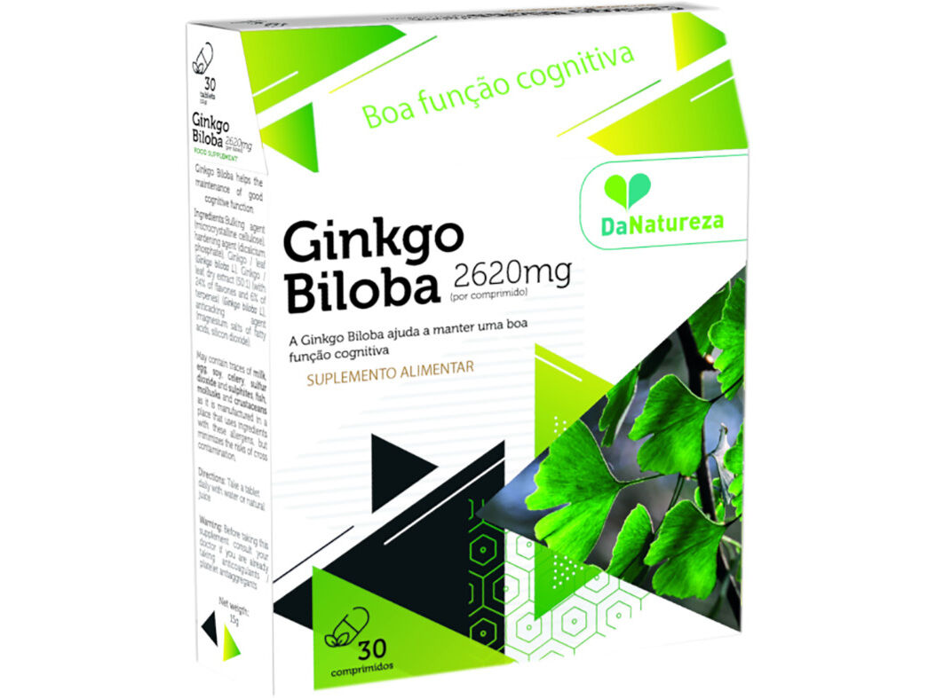 SUPLEMENTO DANATUREZA GINKGO BILOBA 30 COMP.