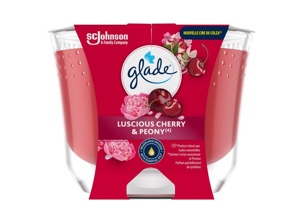 VELA LONGA DURA&Ccedil;&Atilde;O GLADE CHERRY & PEONY 204G