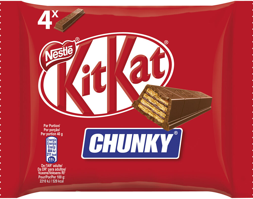 SNACK DE CHOCOLATE KITKAT MULTIPACK 4X40 G image number 0