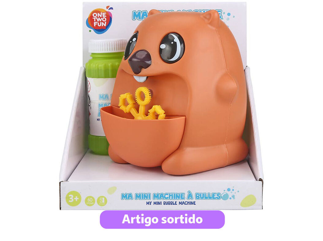 M&Aacute;QUINA DE BOLAS DE SAB&Atilde;O ONE TWO FUN MODELOS SORTIDOS image number 0