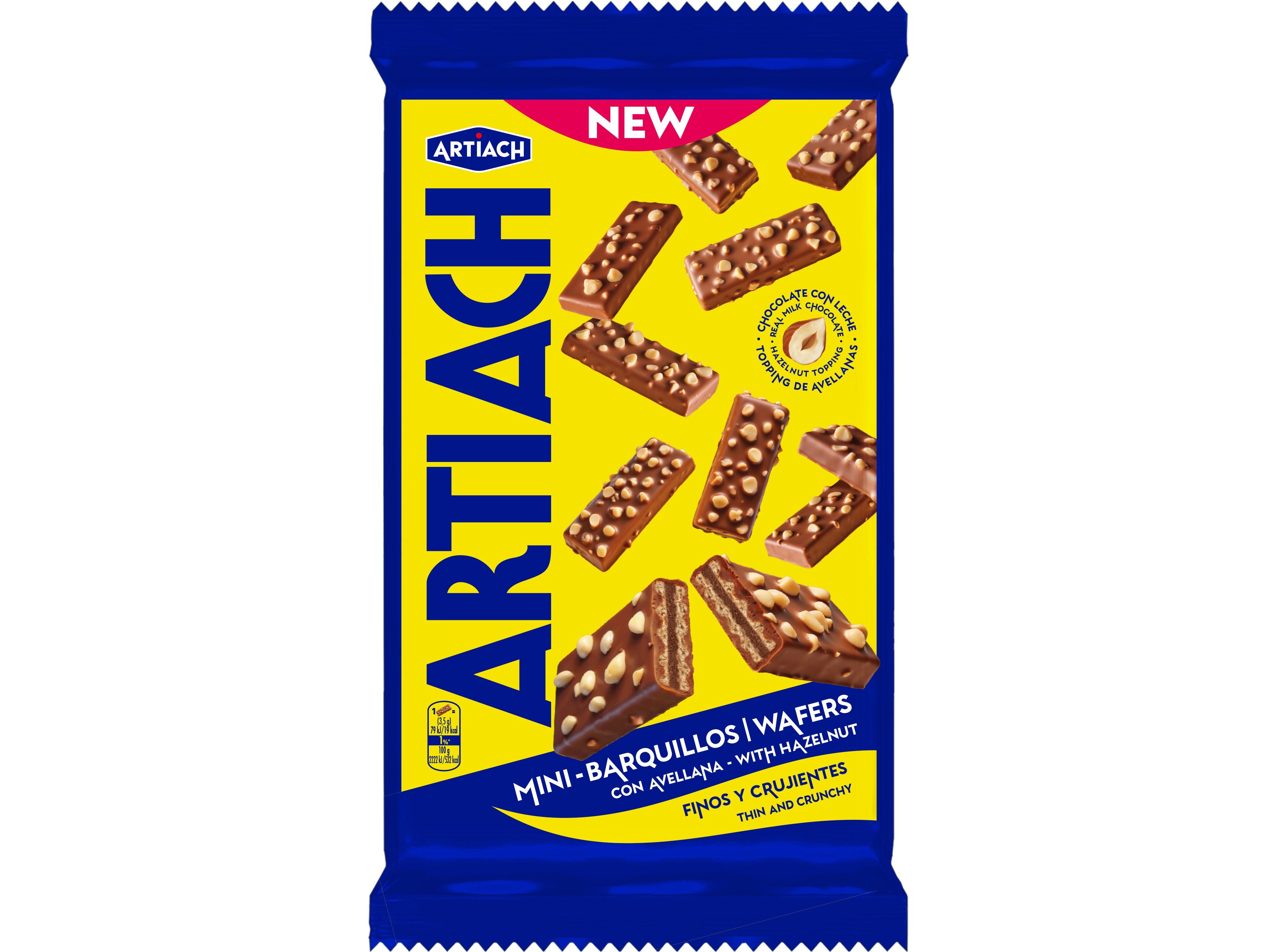 BOLACHA WAFFER ARTIACH COBERTURA CHOCOLATE 110G image number 0
