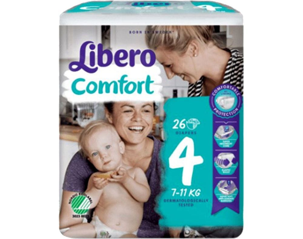 FRALDAS LIBERO COMFORT T4 7-11KG 26UN