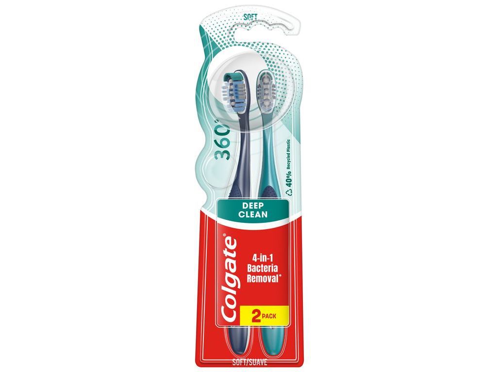 ESCOVA DE DENTES COLGATE 360 SUAVE PACK 2UN image number 1