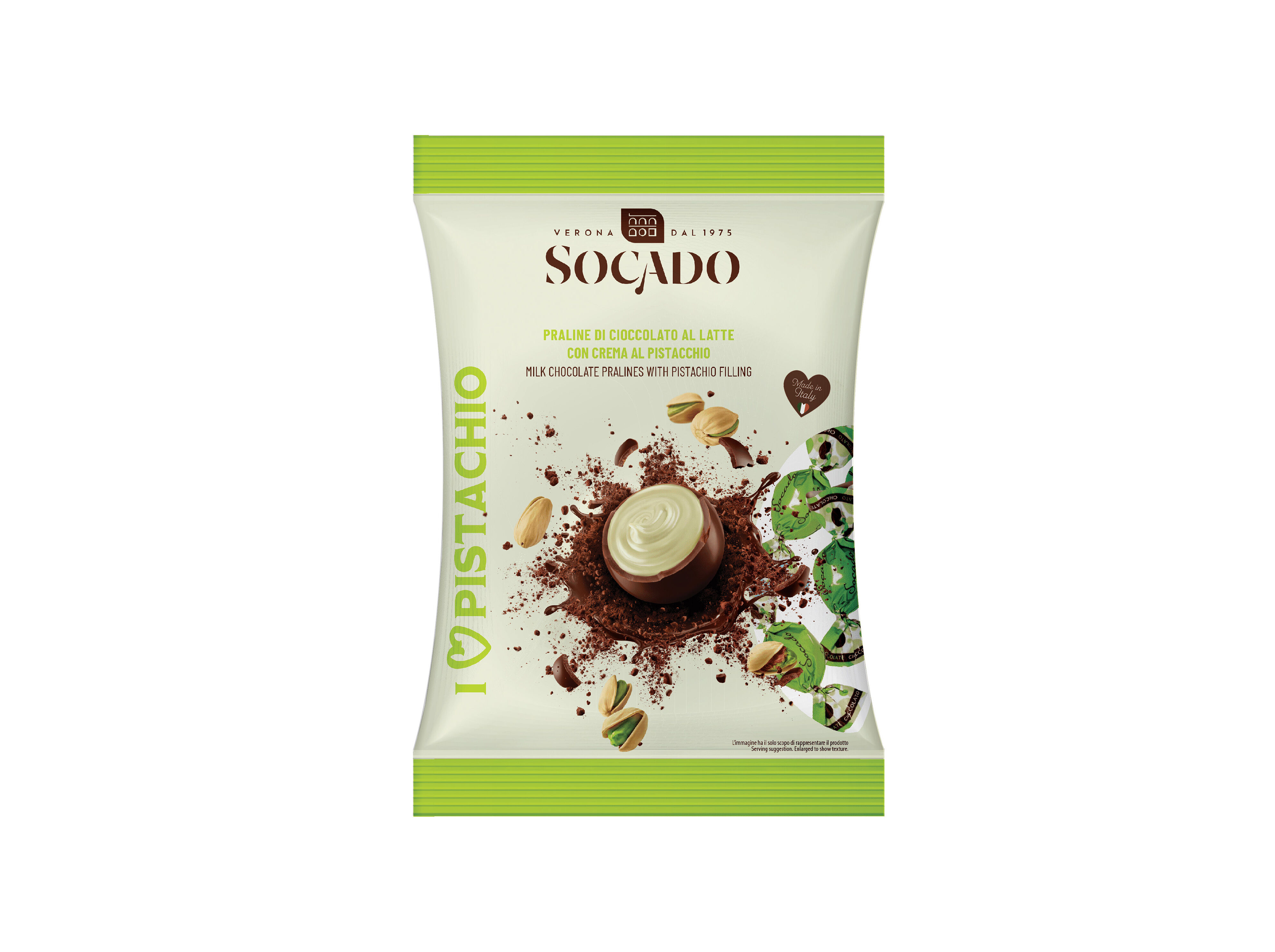 BOMBONS SOCADO I LOVE PISTACHIO 105G image number 0