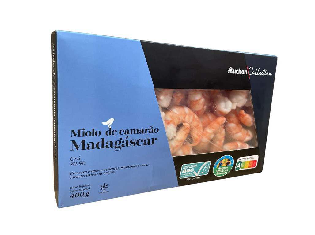MIOLO DE CAMAR&Atilde;O AUCHAN COLLECTION CULTIVAMOS O BOM MADAG&Aacute;SCAR 70/90 400G