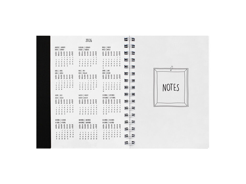 AGENDA SEMANAL 2026 A5 MAKENOTES ESPIRAL SARDINES 12 MESES image number 6