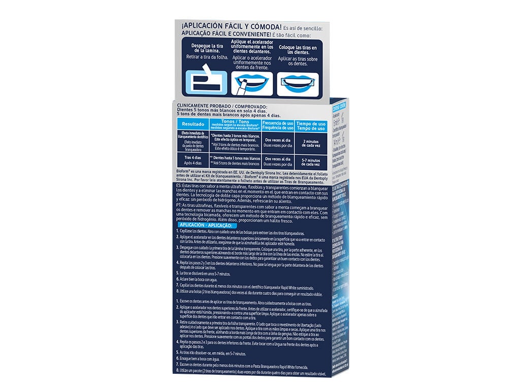 TIRAS BRANQUEADORAS RAPID WHITE 8 UN image number 2