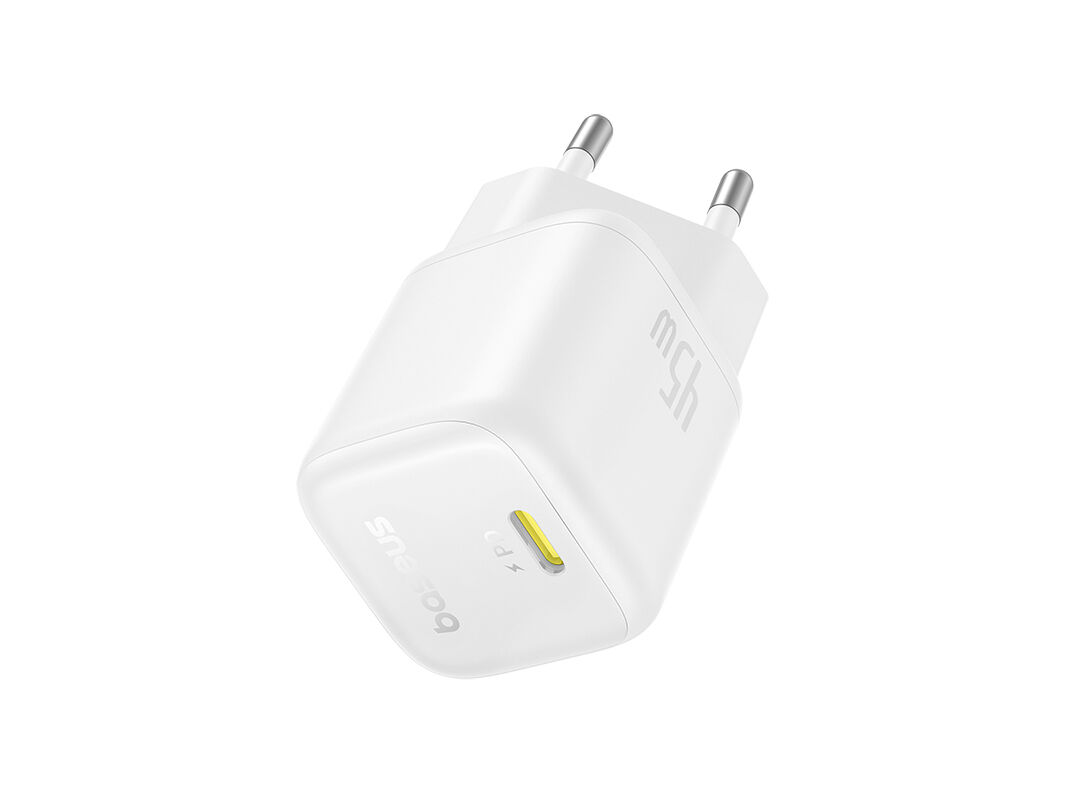 CARREGADOR BASEUS MOON WHITE PICOGO USB-C 45W image number 1