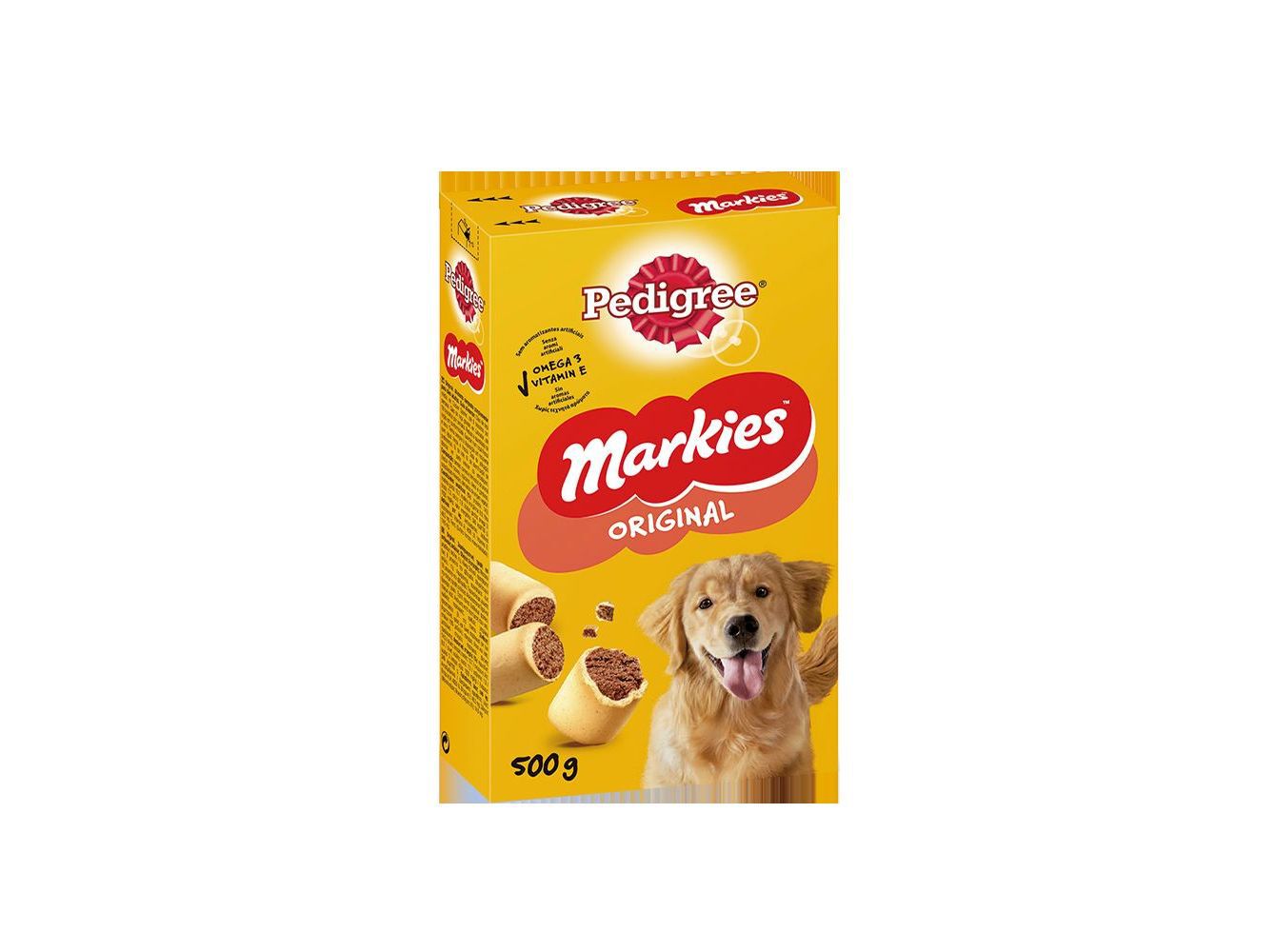 SNACKS PARA C&Atilde;O MARKIES PEDIGREE BISCOITOS 500G image number 1
