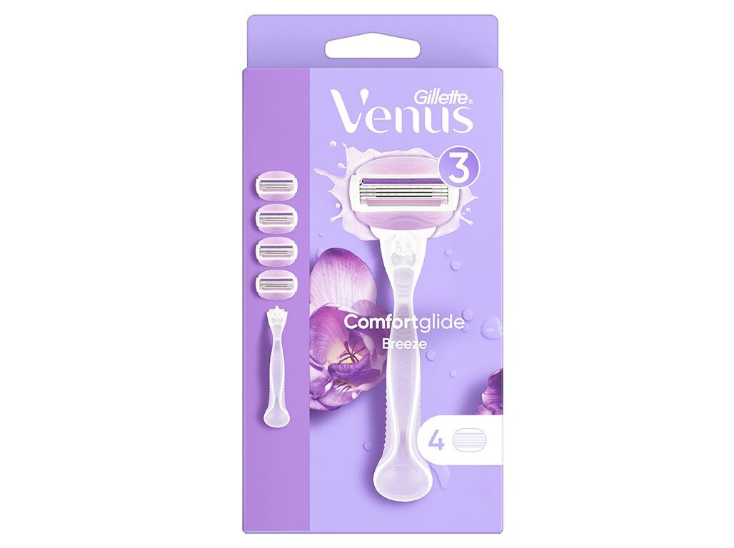 M&Aacute;QUINA DEPILAT&Oacute;RIA COMFORTGLIDE BREEZE COM 4 RECARGAS VENUS image number 1