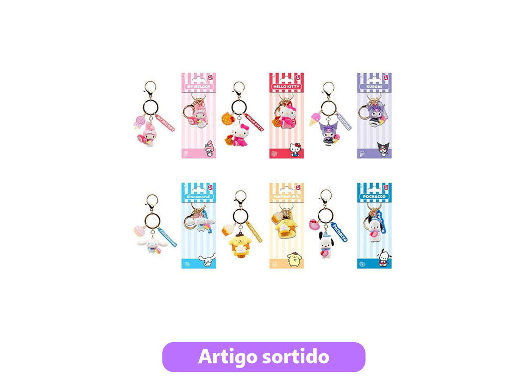 PORTA-CHAVES HELLO KITTY AND FRIENDS MODELOS SORTIDOS