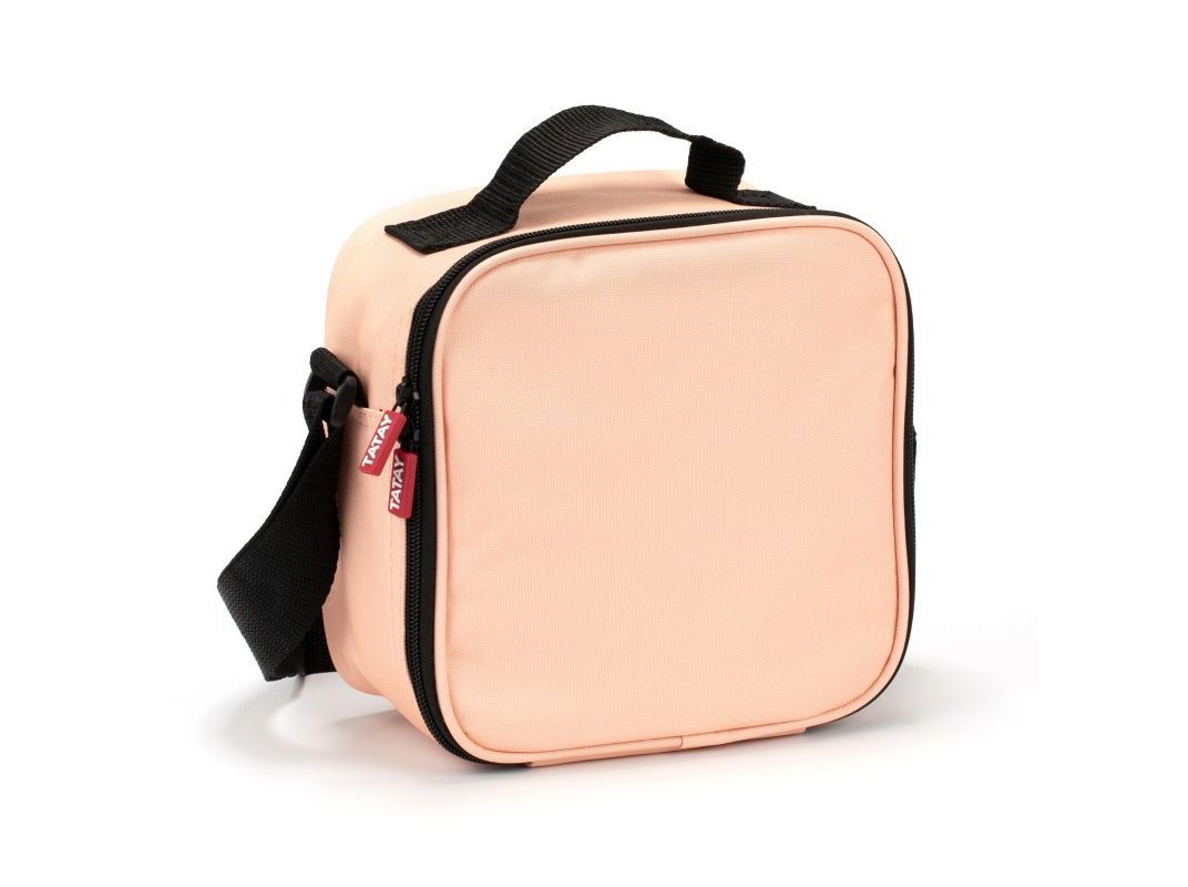 LANCHEIRA URBAN FOOD TATAY PEACH COM 4 CAIXAS HERM&Eacute;TICAS