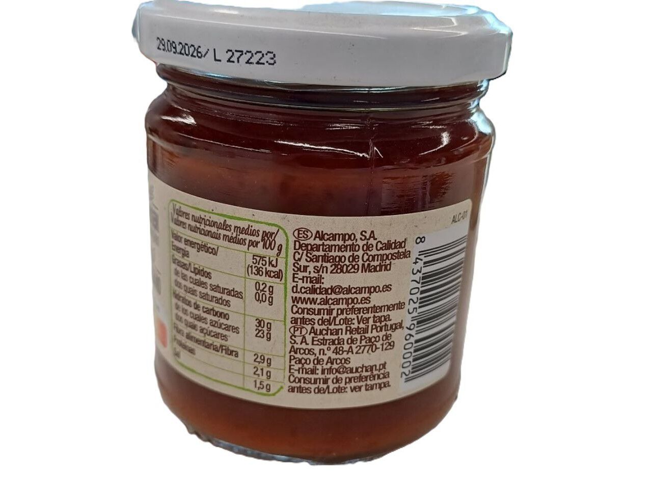 KETCHUP AUCHAN BIO FRASCO 190G image number 2