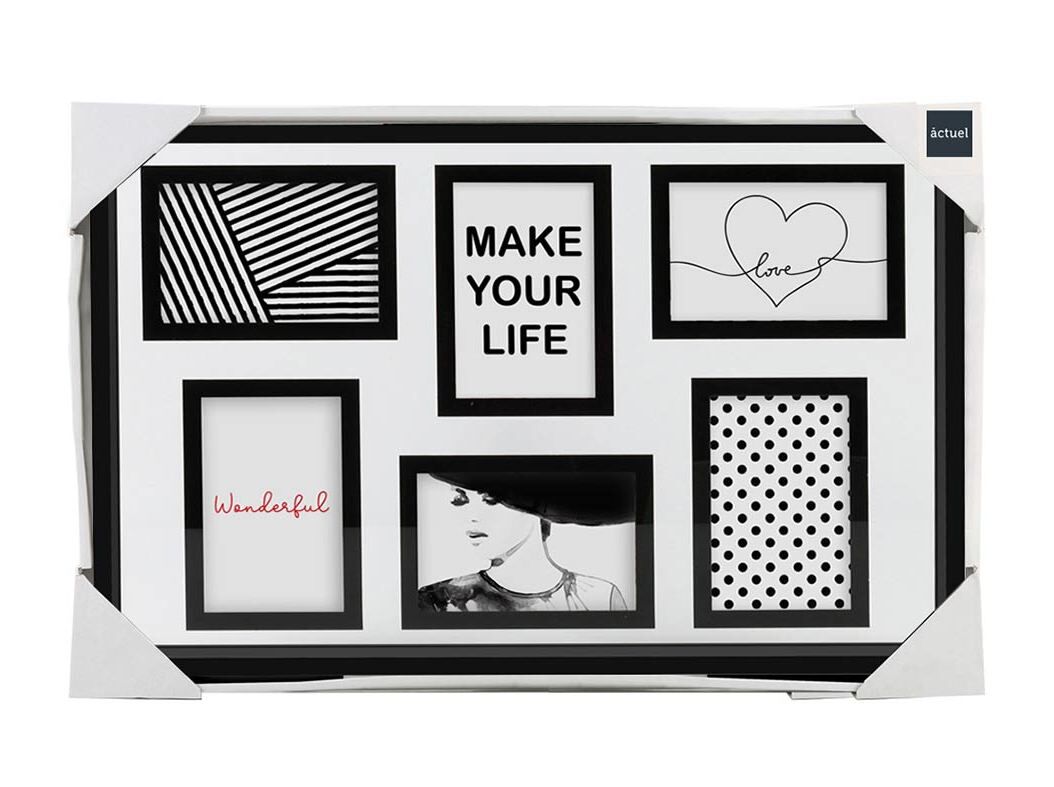 MOLDURA 6 VISTAS ACTUEL MDF 56.5X36.5CM image number 0