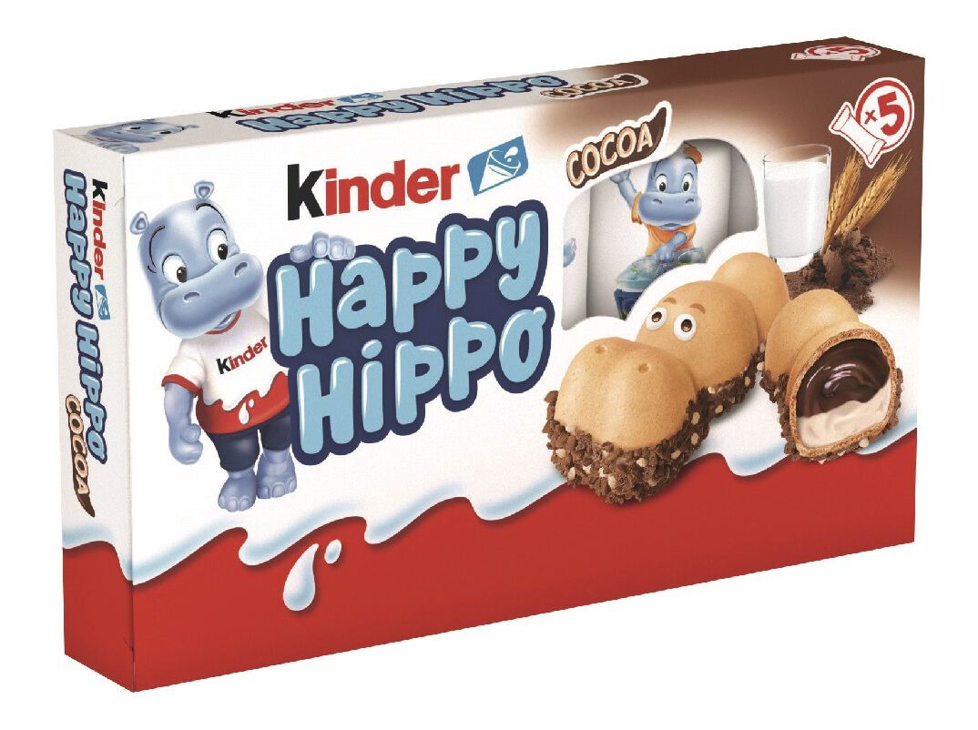 BOMBONS KINDER HAPPY HIPPO CACAU T5 103.5 G image number 0