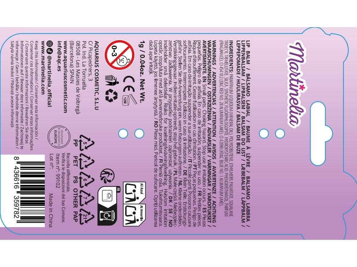 LIP BALM MARTINELIA BRACELETE 1 UN image number 3