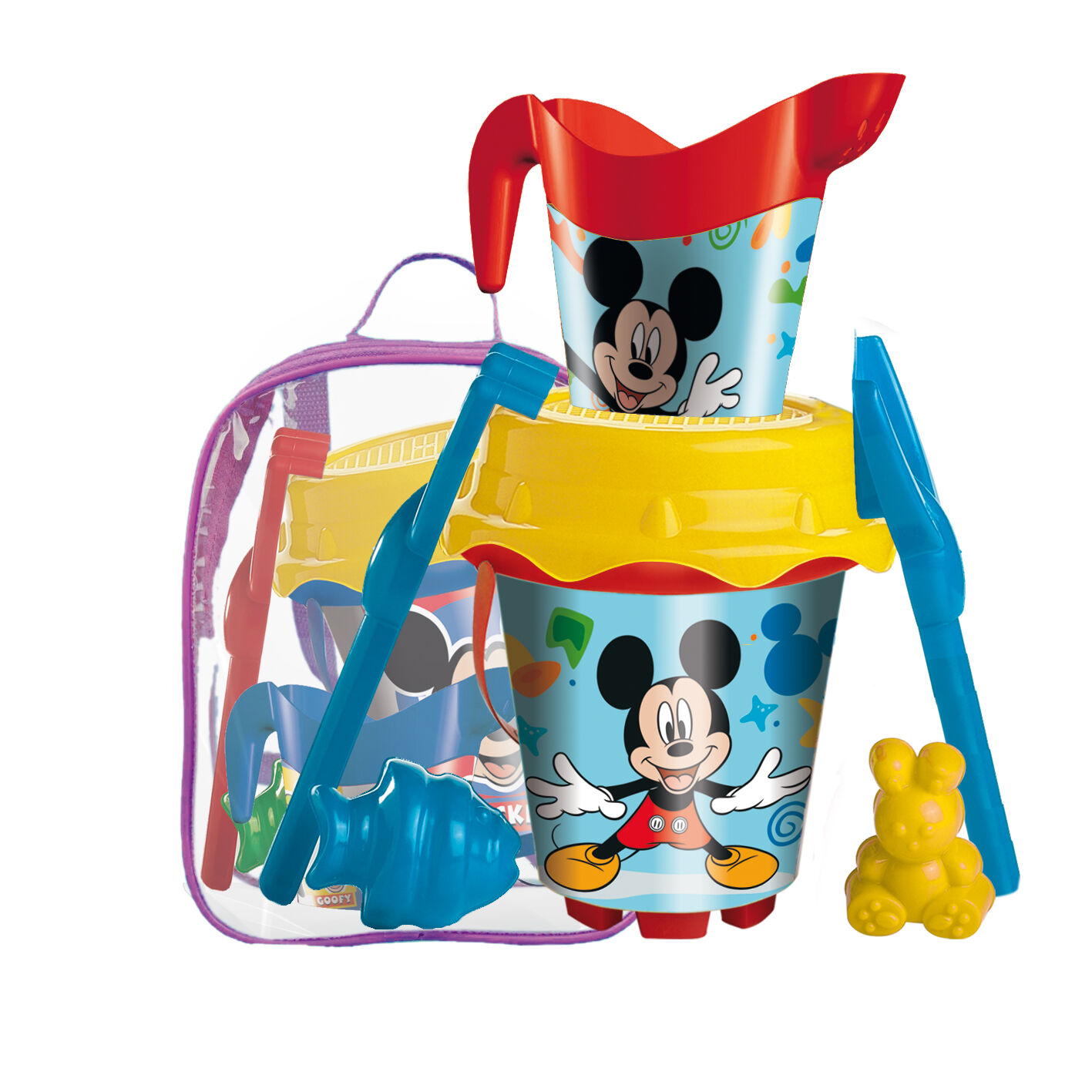 MOCHILA DE PRAIA COM ACESSORIOS MONDO MICKEY
