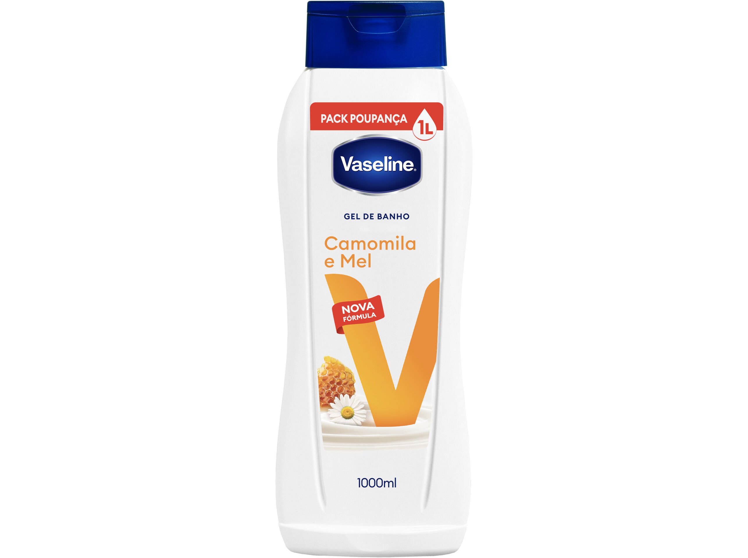 GEL BANHO VASELINE CAMOMILA E MEL 1000ML
