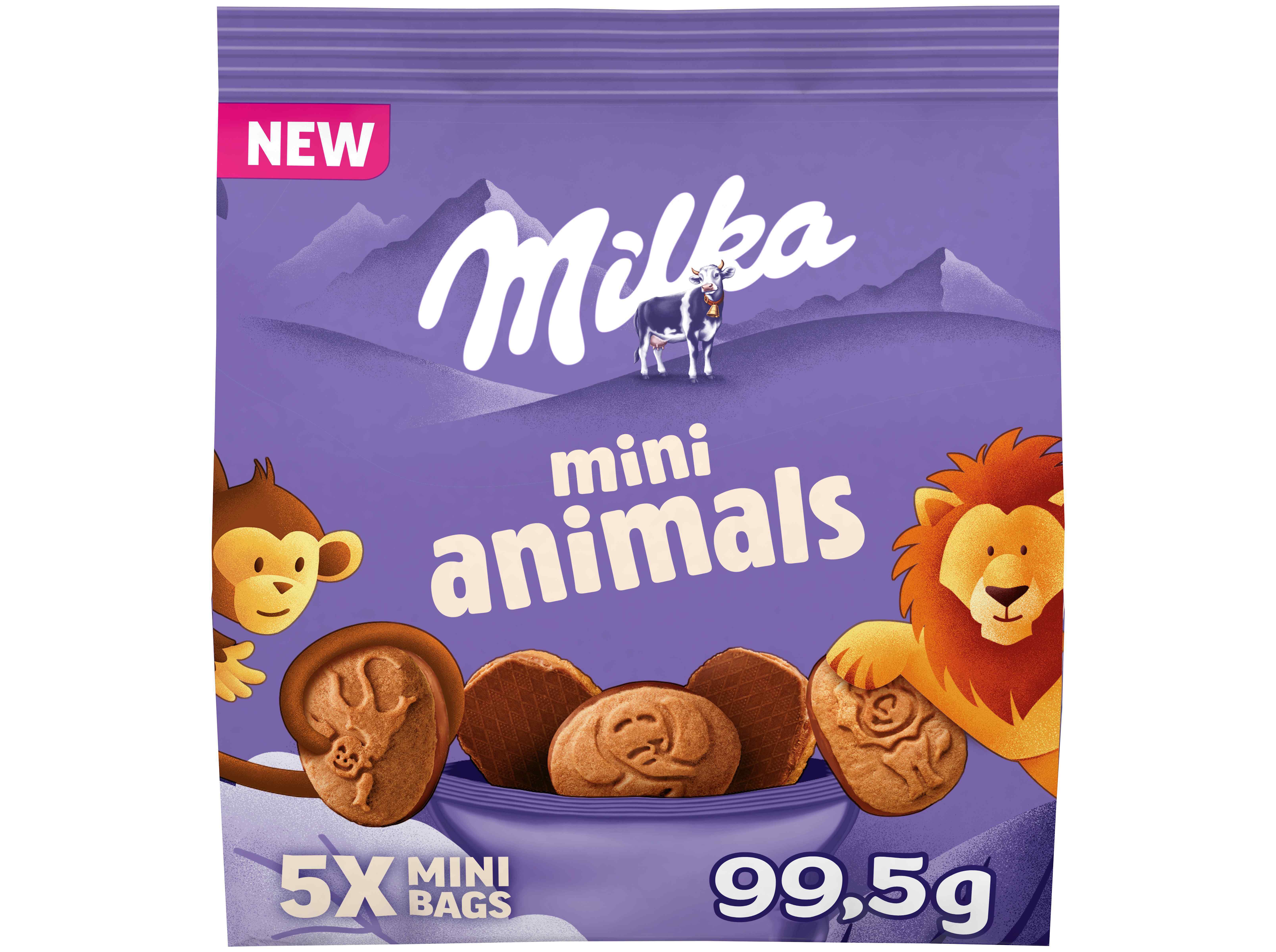 BOLACHA MILKA MINI ANIMALS 99.5G image number 1