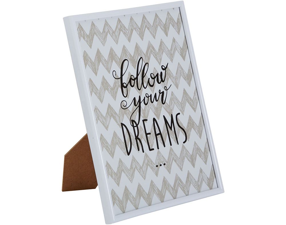 MOLDURA ACTUEL EM PL&Aacute;STICO E VIDRO BRANCO 21X30CM image number 0