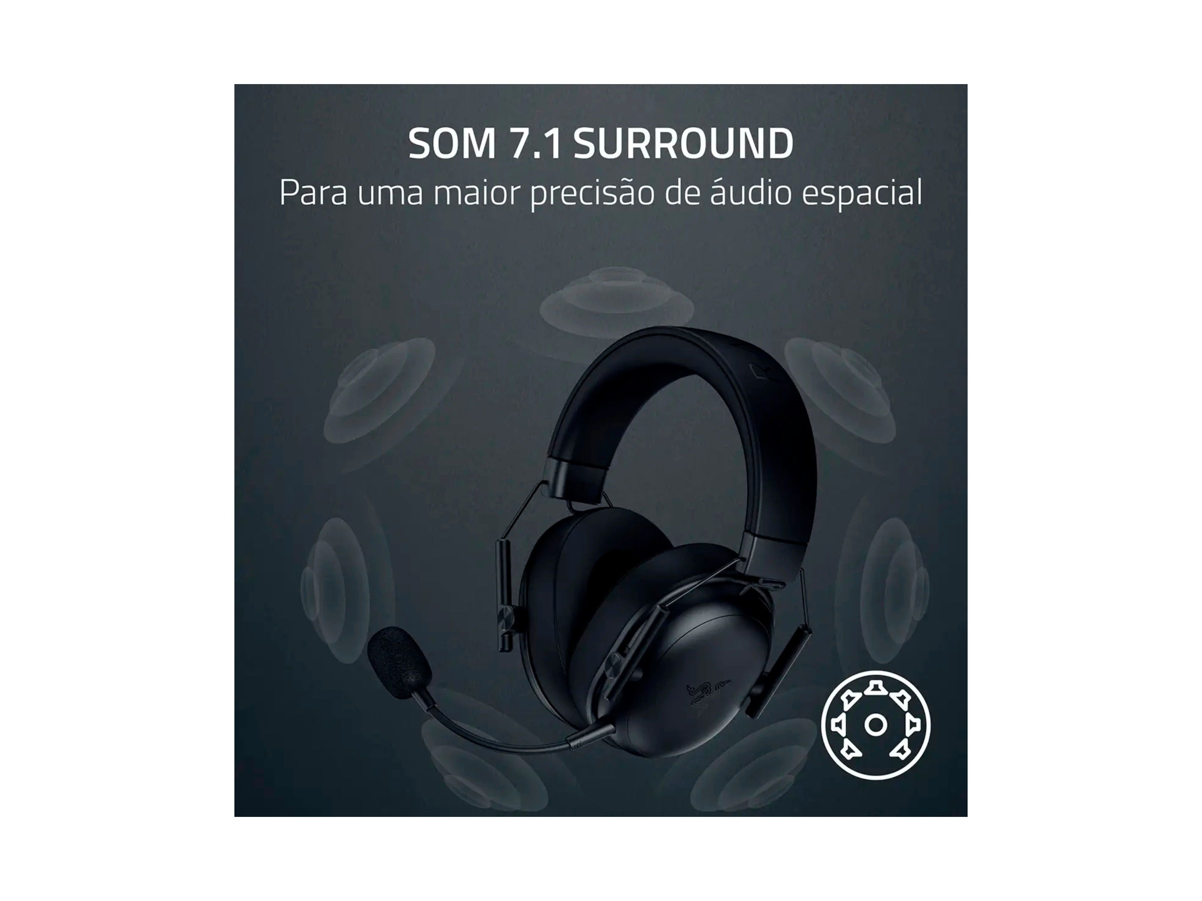 AUSCULTADORES GAMING RAZER BLACKSHARK V3 X HYPERSPEED (WIRELESS/BLUETOOTH PRETO) image number 8