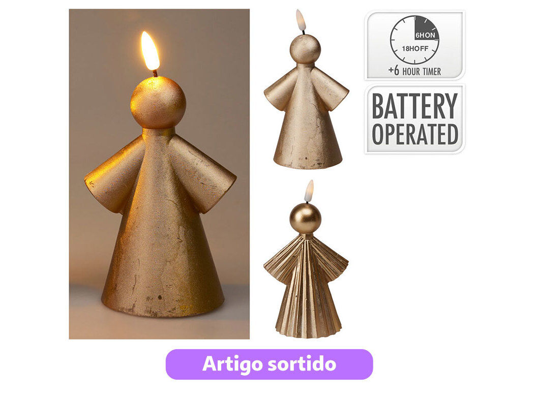 VELA LED ANJO 14CM MODELOS SORTIDOS image number 0