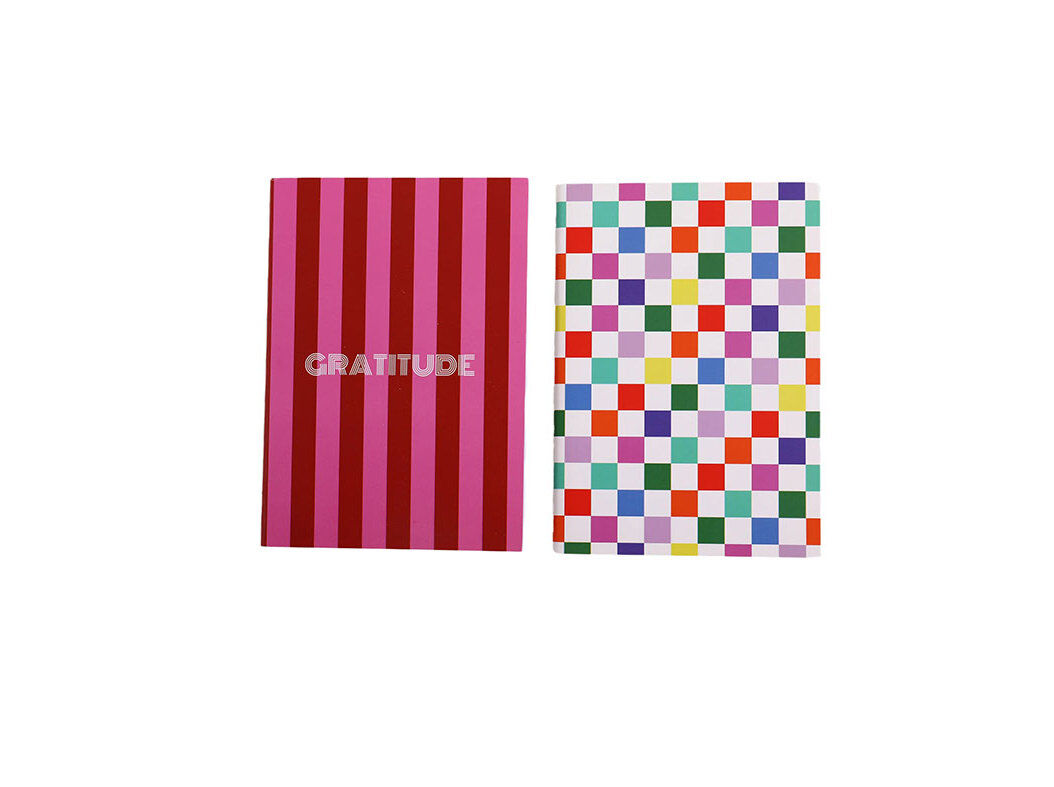 PACK 2 CADERNOS QUADRICULADOS AUCHAN A6 40 FOLHAS VINTAGE PALETTE image number 0