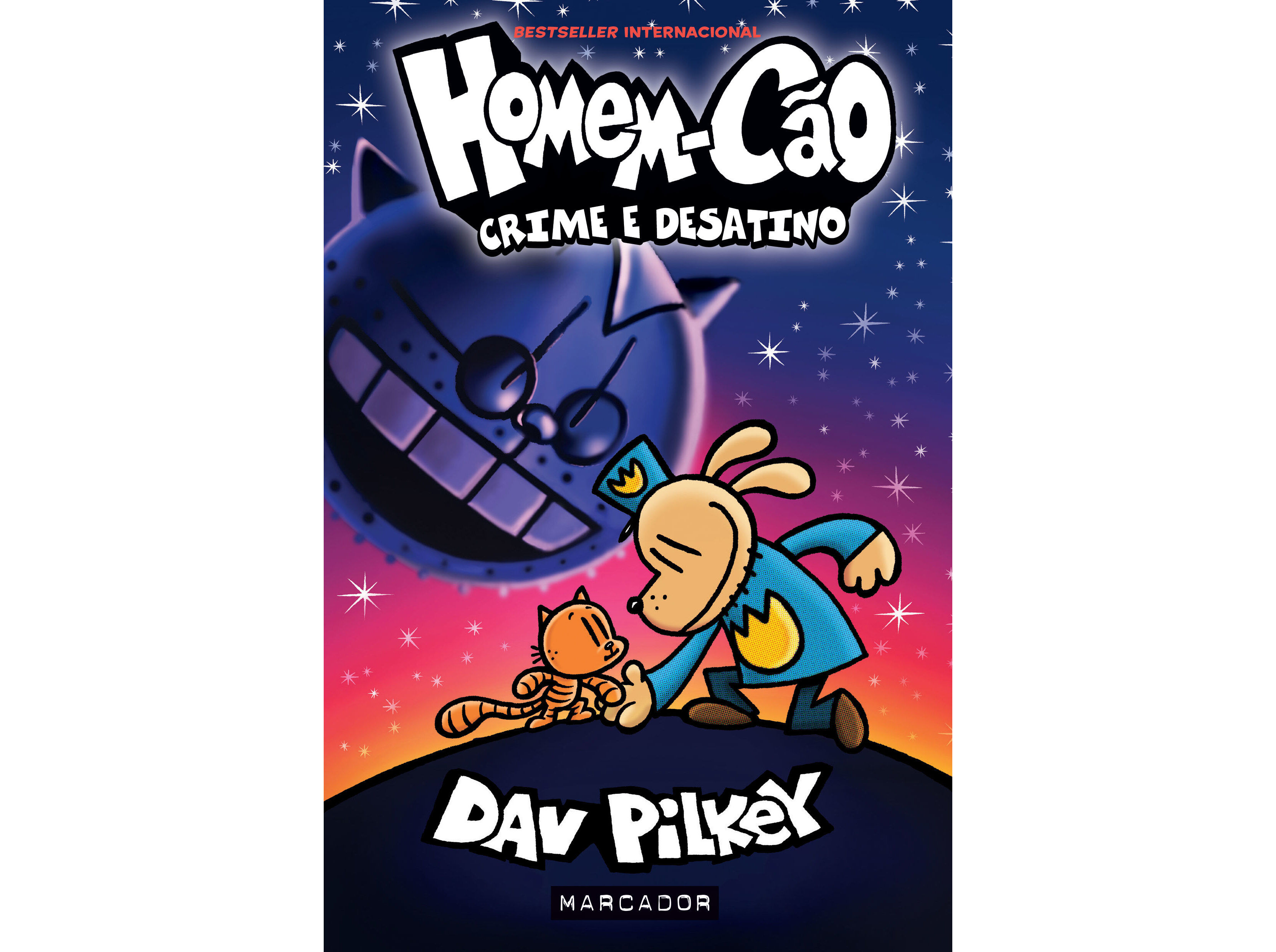 LIVRO HOMEM-C&Atilde;O CRIME E DESATINO DE DAV PILKEY image number 0