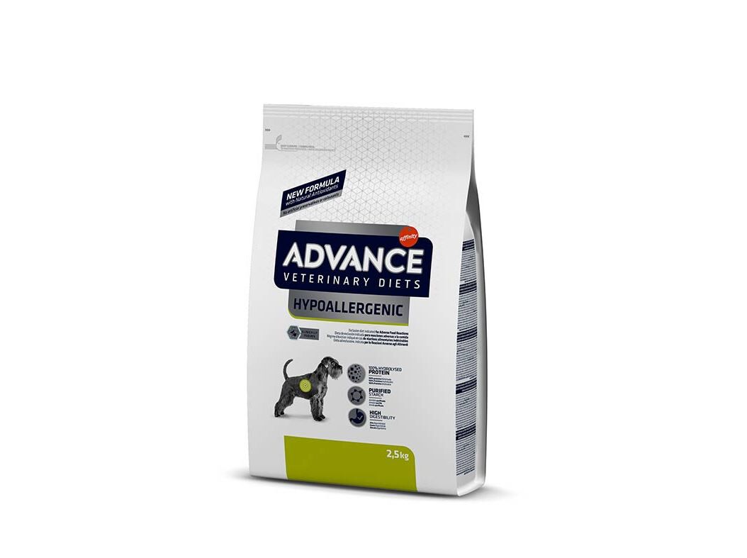 RA&Ccedil;&Atilde;O VETERIN&Aacute;RIA C&Atilde;O ADVANCE HYPOALLERGENIC 2.5KG
