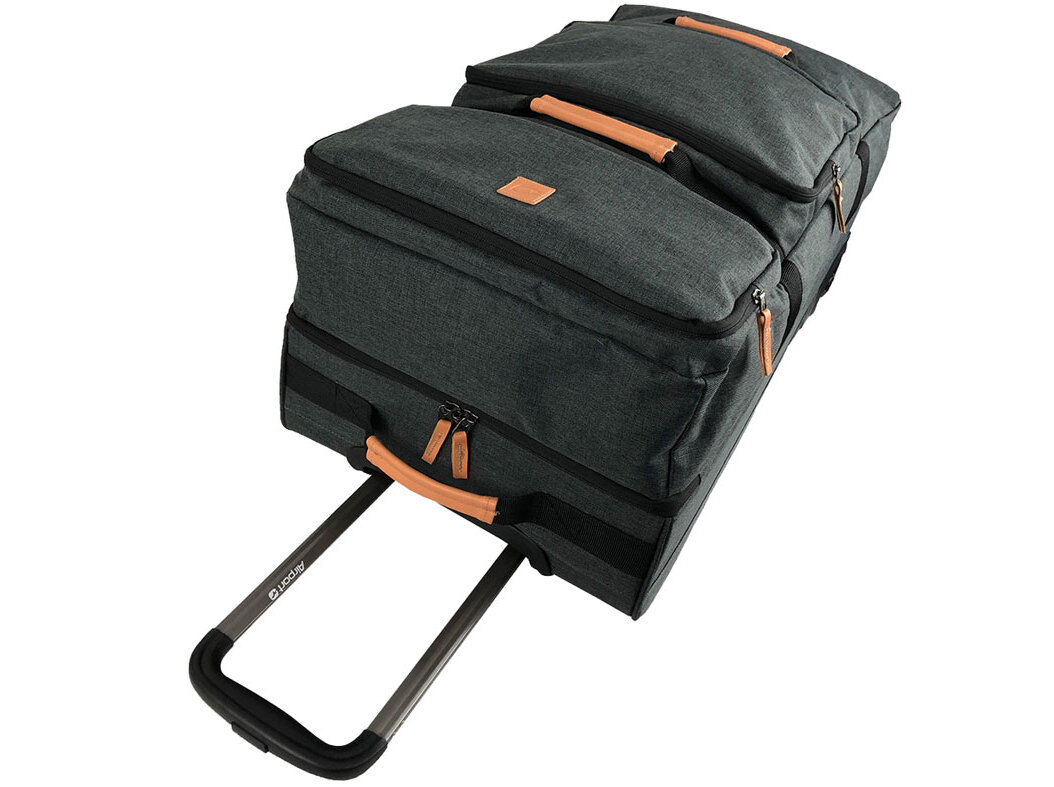 SACO DE VIAGEM GRANDE AIRPORT CINZENTO ESCURO 2 RODAS 75X38X37CM image number 3
