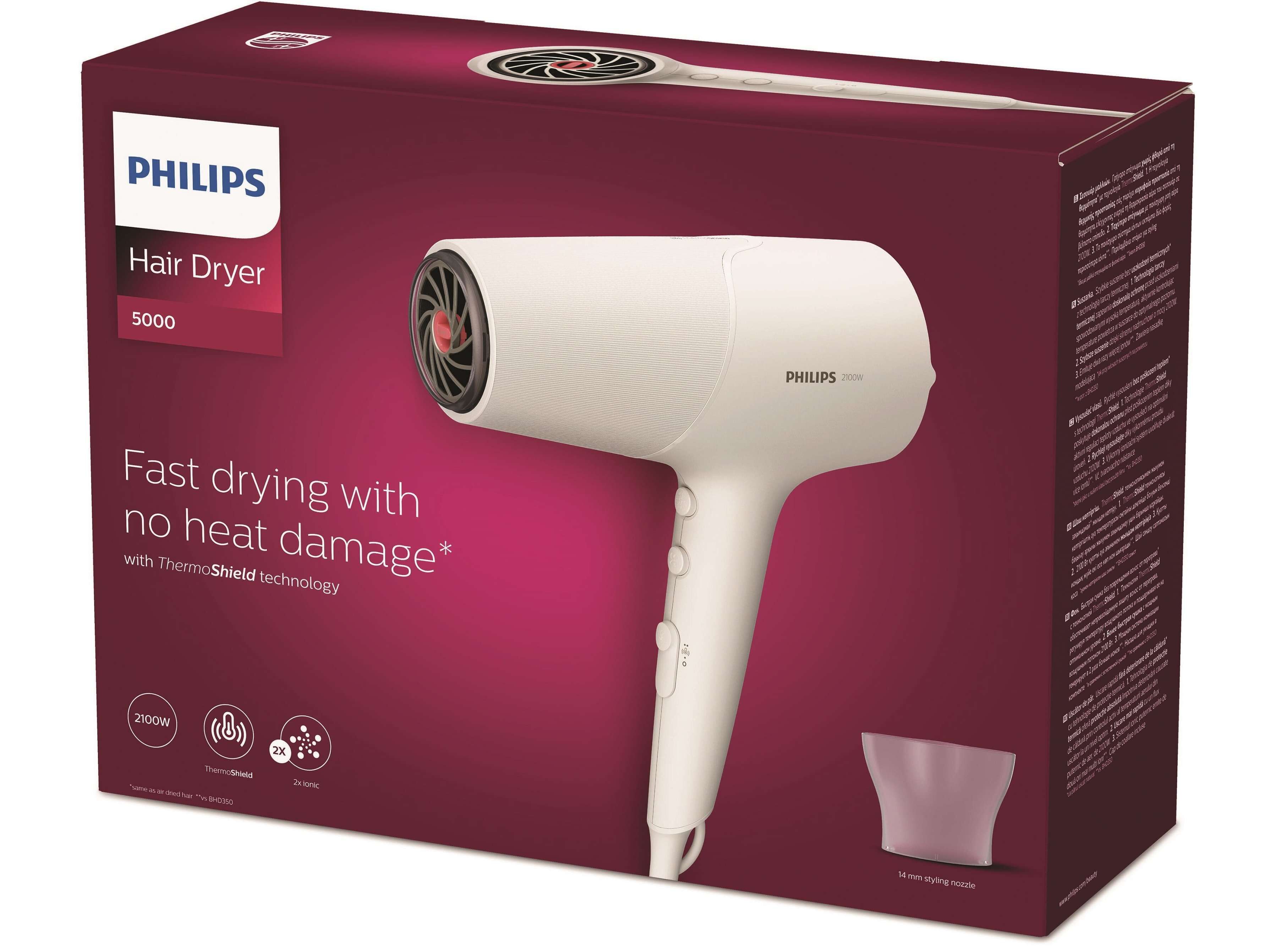 SECADOR DE CABELO PHILIPS BHD501/20 2100W image number 4