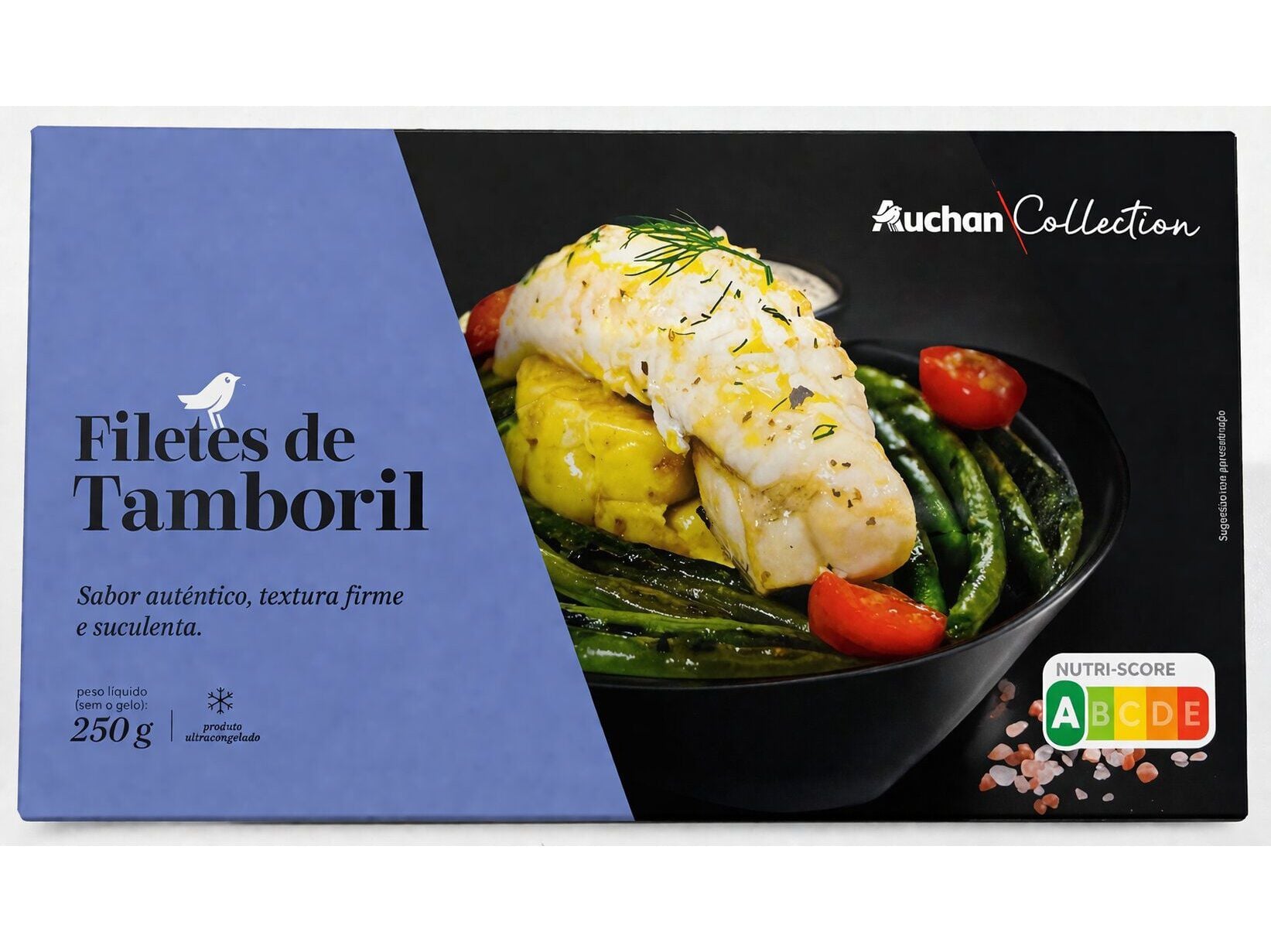 FILETES DE TAMBORIL AUCHAN COLLECTION DO CABO ULTRACONGELADO 250G image number 0