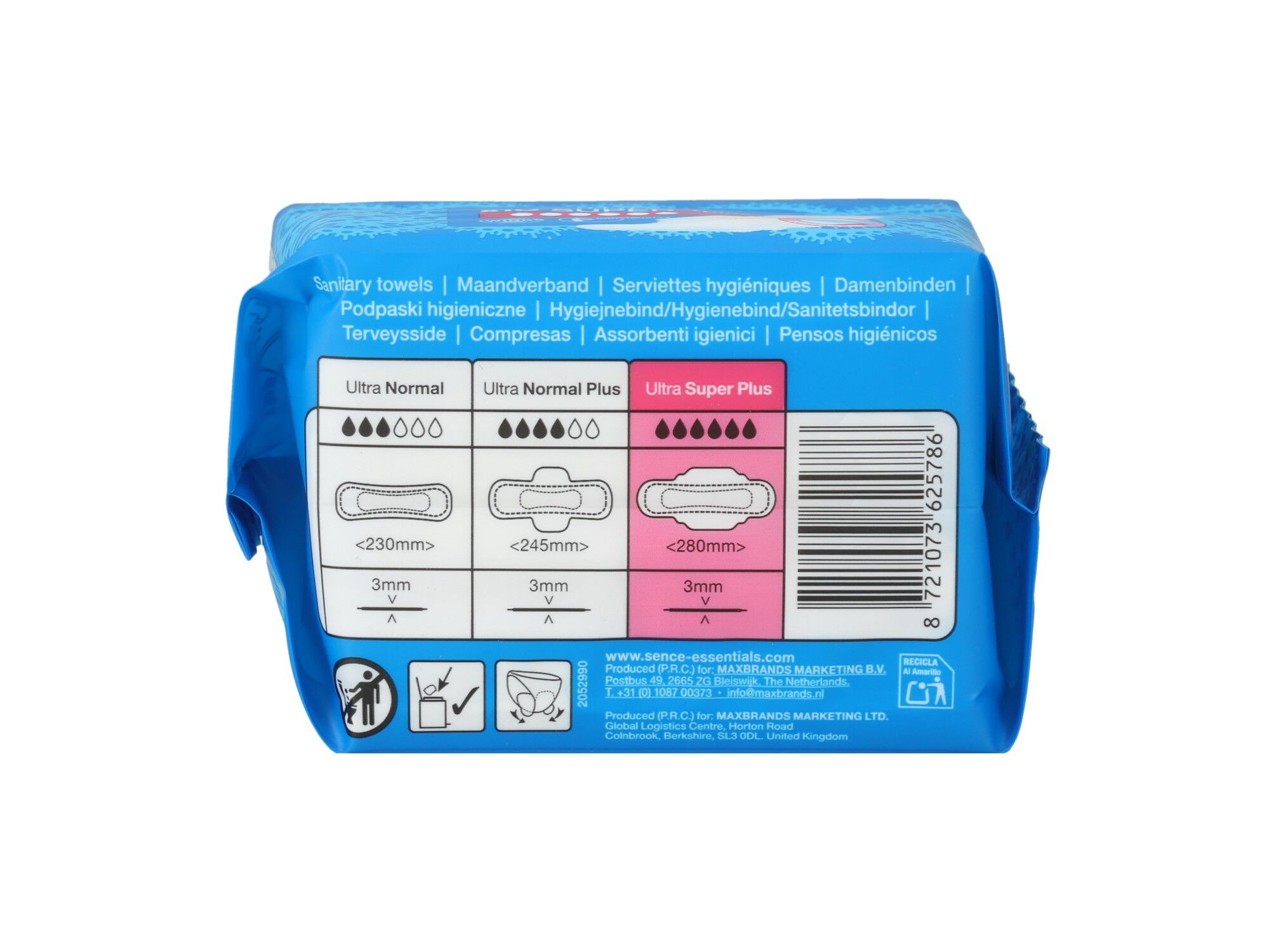 PENSOS HIGI&Eacute;NICOS SENCE SUPER PLUS 10PCS image number 2