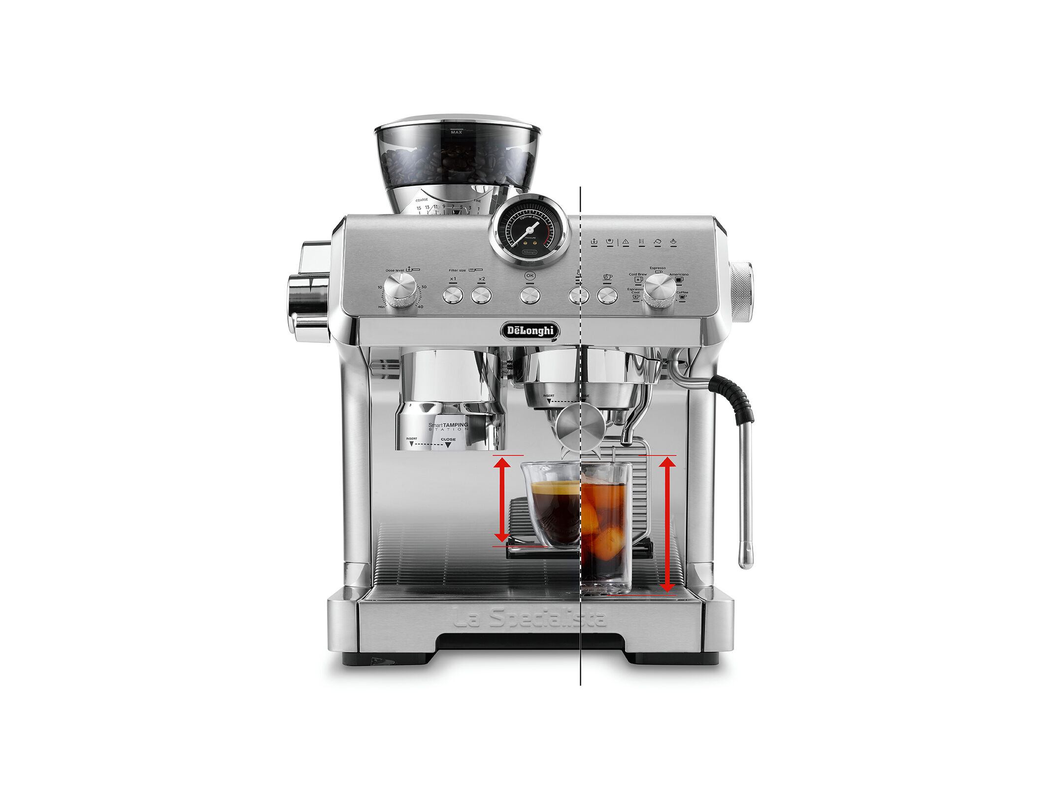 M&Aacute;QUINA DE CAF&Eacute; EXPRESSO MANUAL DELONGHI EC9555.M LA SPECIALISTA OPERA image number 4