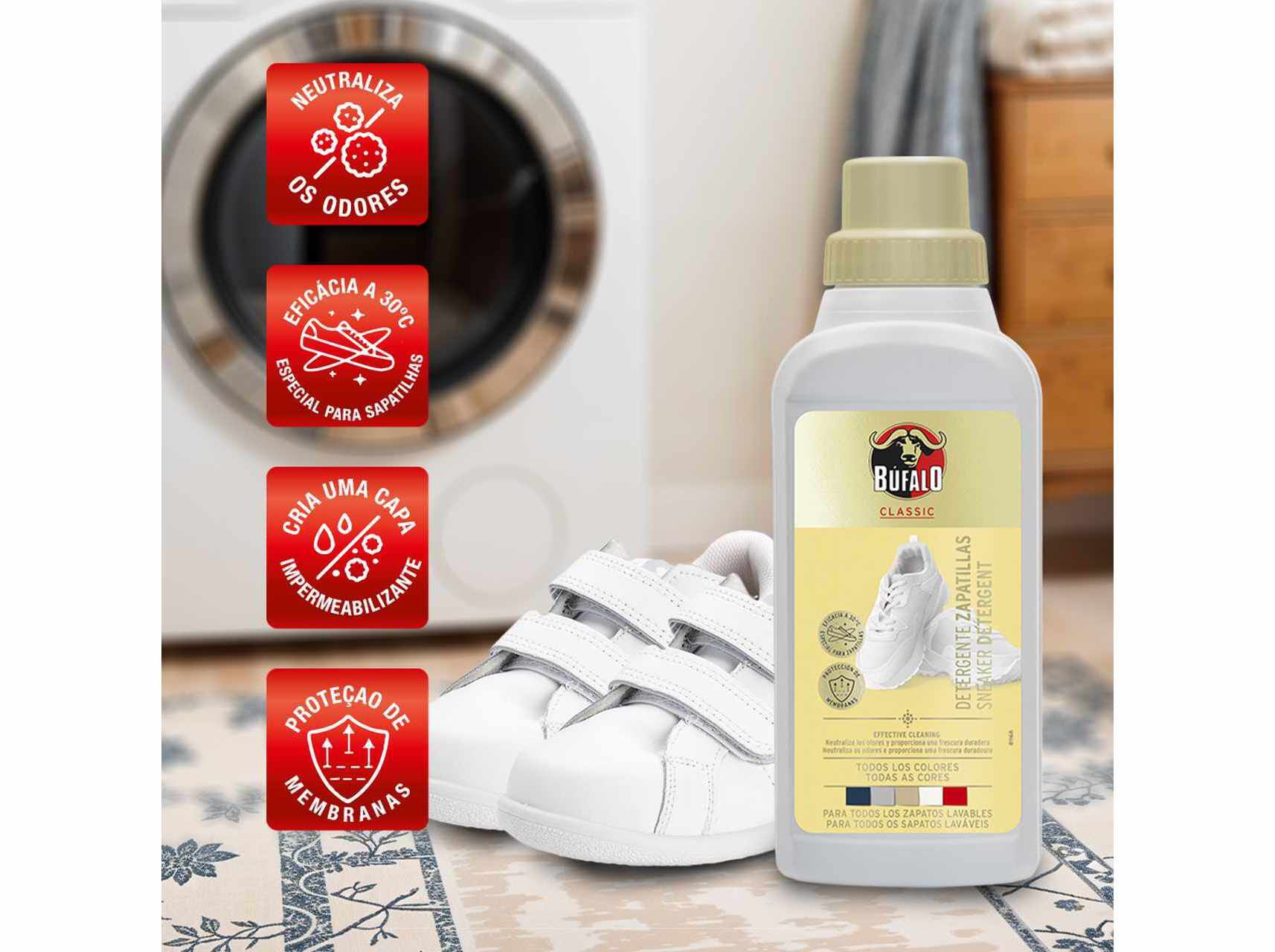 DETERGENTE LIMPEZA B&Uacute;FALO PARA CAL&Ccedil;ADO 500ML image number 2