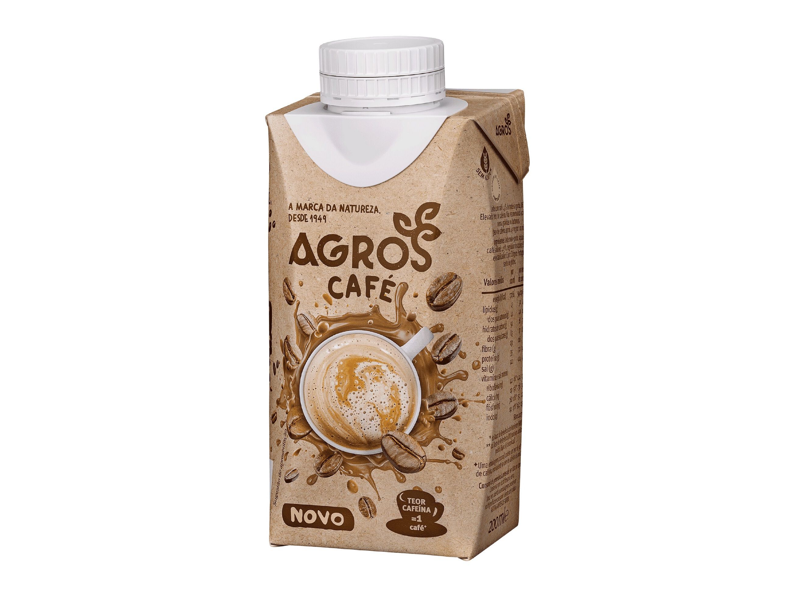 BEBIDA LACTEA AGROS CAF&Eacute; 200 ML image number 1