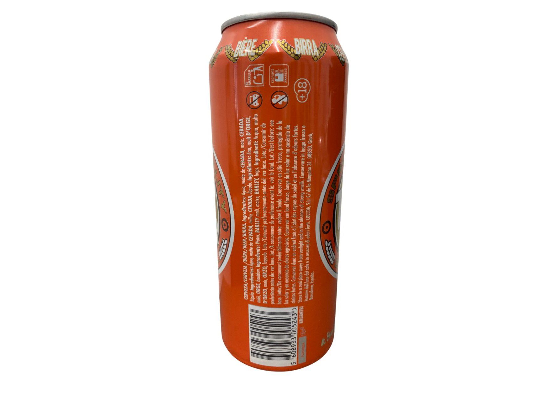 CERVEJA TOP BEER LATA 0.50L image number 1