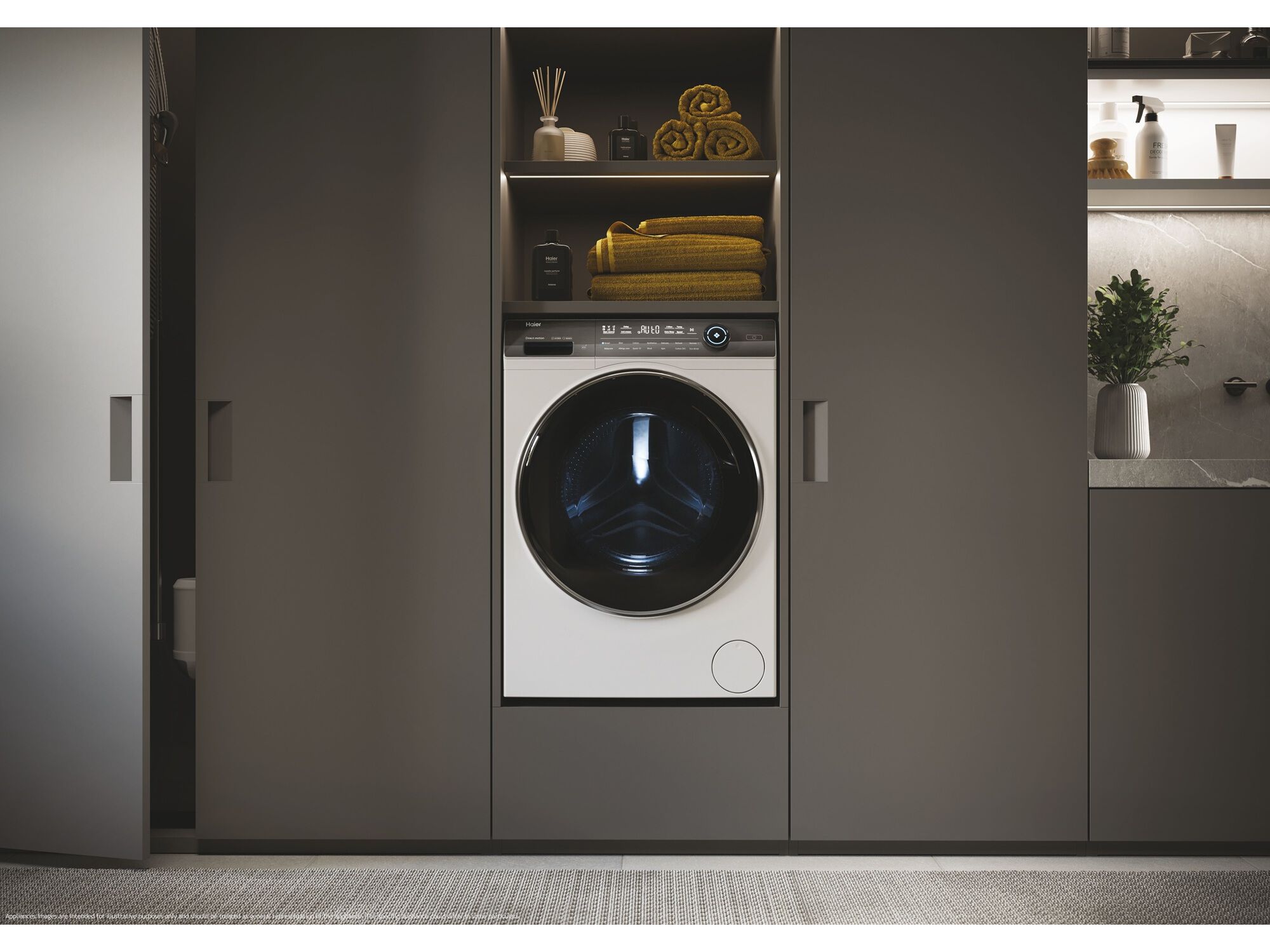 M&Aacute;QUINA DE LAVAR E SECAR ROUPA HAIER HWD10BD14979NUGS (10/6KG D BRANCO) image number 8