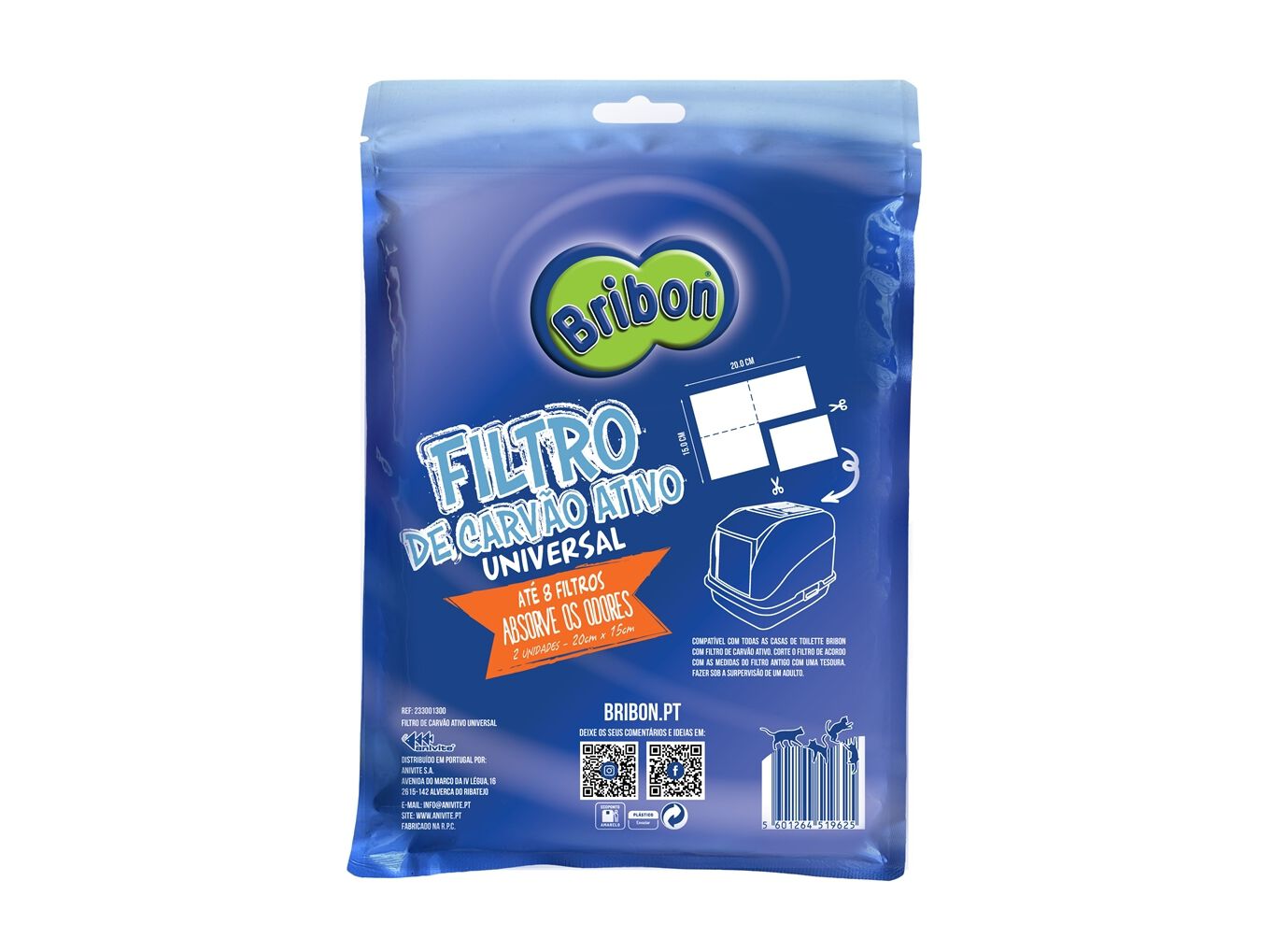 FILTRO DE CARV&Atilde;O ACTIVO PARA CASA TOILETTE BRIBON CATLUXE image number 1