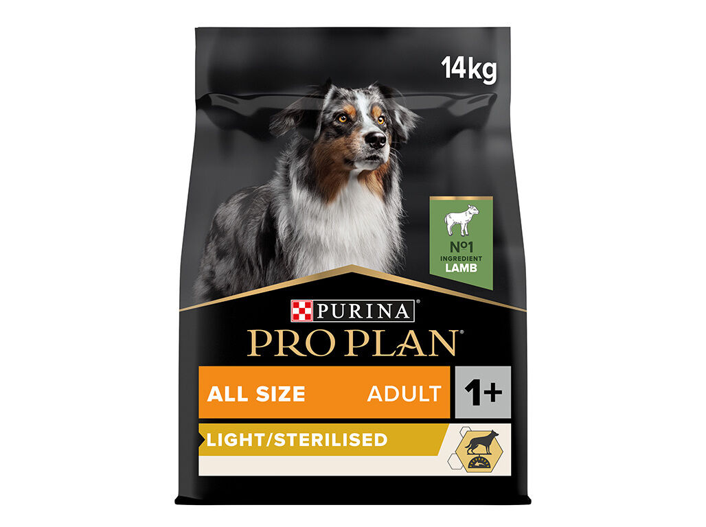 RA&Ccedil;&Atilde;O C&Atilde;O PRO PLAN ESTERILIZADO/LIGHT BORREGO 14KG