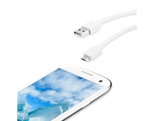 CABO MICRO USB QILIVE 2A 0.2M BRANCO 885768 image number 0