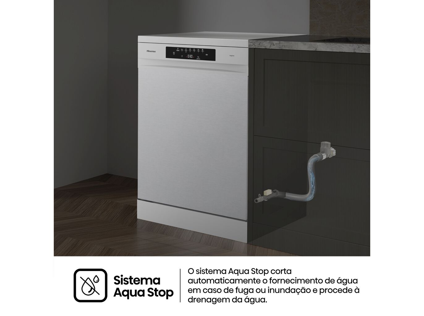 M&Aacute;QUINA DE LAVAR LOI&Ccedil;A HISENSE LOOK INOX SERIE HI4 HS643B90X B 15CONJUNTOS image number 16