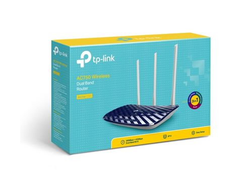 ROUTER TP-LINK ARCHER-C20 WIRELESS DUAL BAND AC 750MBPS