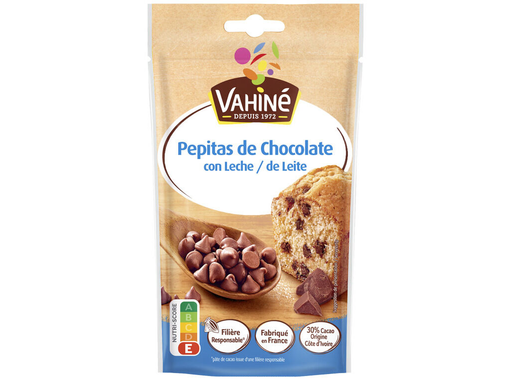 PEPITAS VAHIN&Eacute; CHOCOLATE DE LEITE 100G
