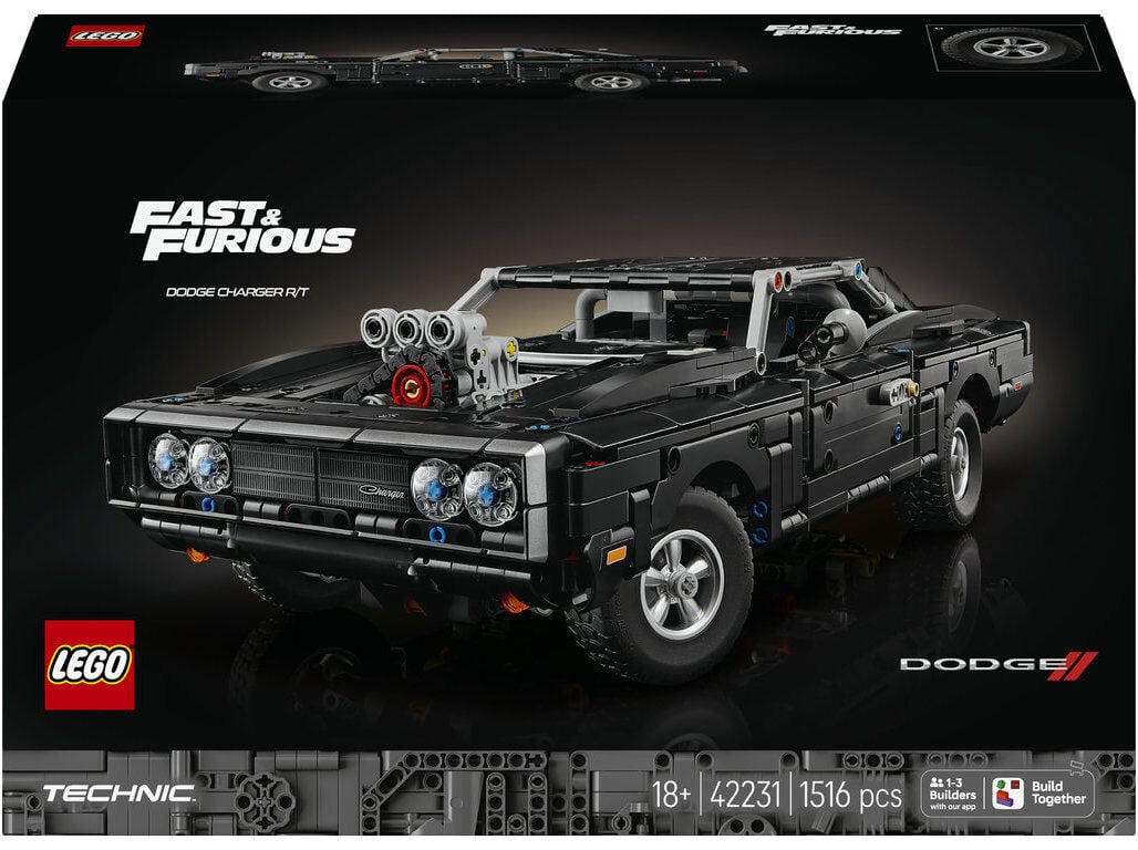CARRO FAST AND FURIOUS DODGE CHARGER R/T LEGO TECHNIC 42231 image number 0