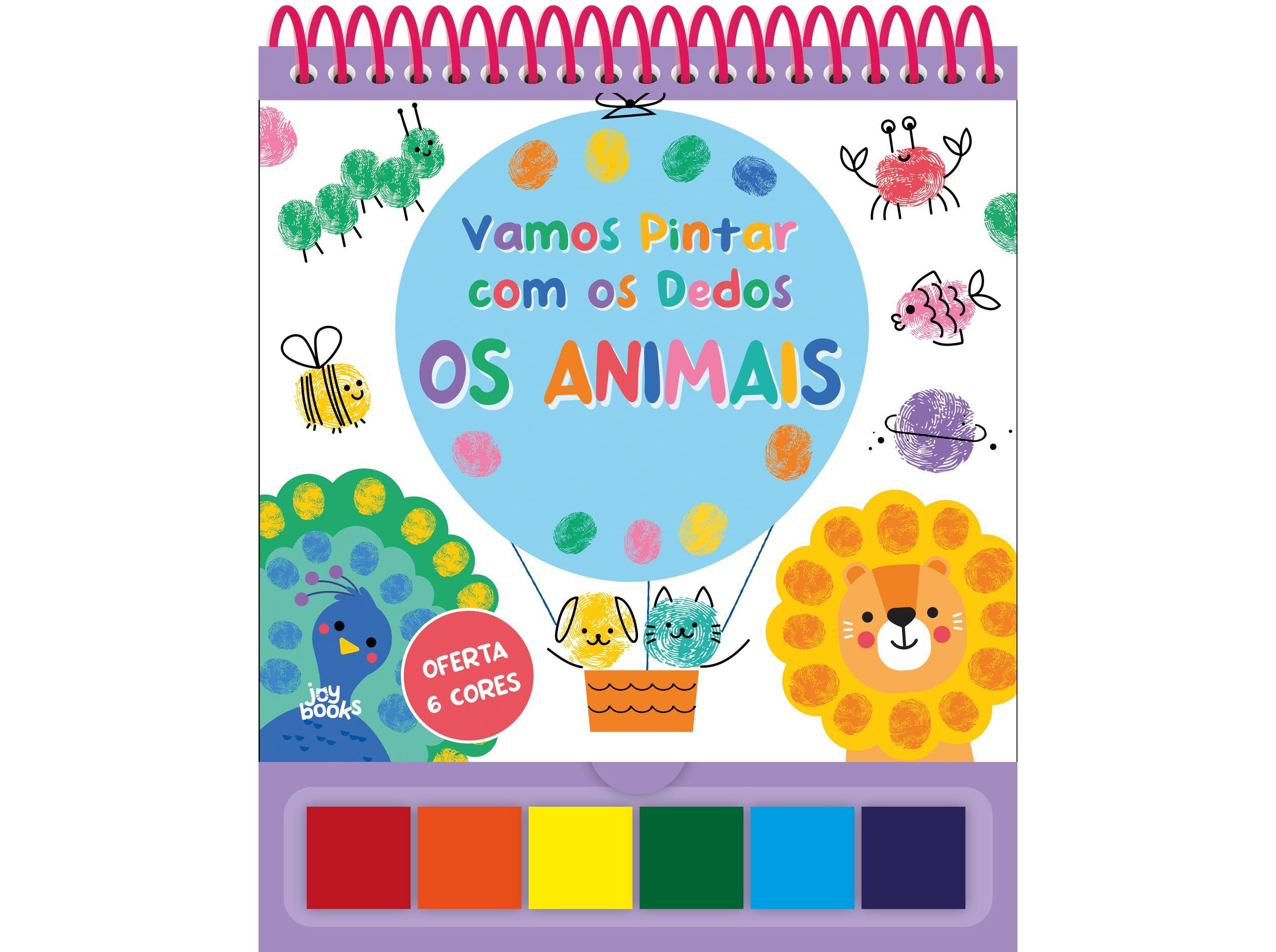 LIVRO VAMOS PINTAR COM OS DEDOS: OS ANIMAIS image number 0